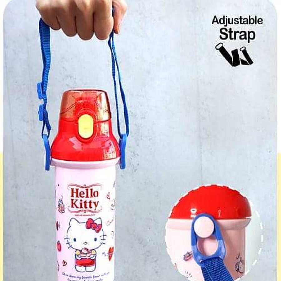 Homegoods BeeCrazee | Sanrio Friends Anchor One Touch Water Bottle With Shoulder Strap: , , ,