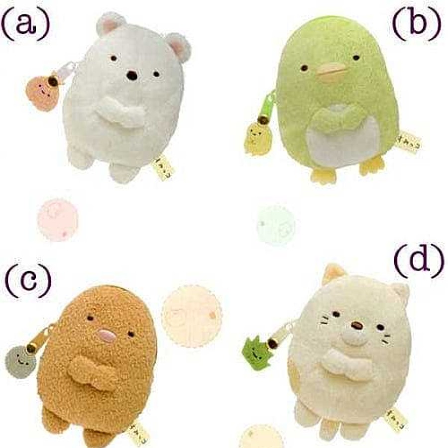 Styles Kawaii Import Coin Purses | San-X Sumikko Gurashi "Things In The Corner" 3.5" Plushy Coin Purse: Penguin?