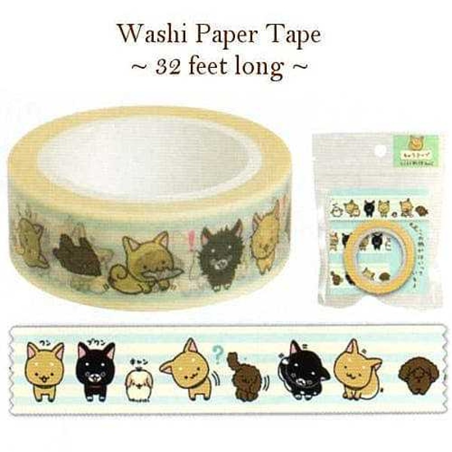 Stationery Kawaii Import Washi & Deco Tape | San-X Iiwaken Shiba Inu Washi Paper Tapes