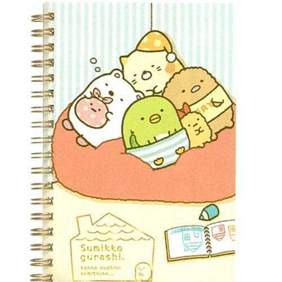 Stationery Kawaii Import Spiral Notebooks | San-X Sumikko Gurashi "Things In The Corner" Our Dream Home B6 Spiral Lined Notebook: 1