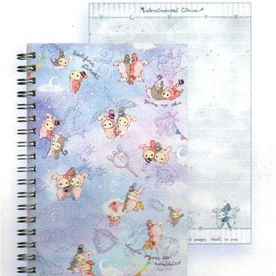 Stationery Kawaii Import Spiral Notebooks | San-X Sentimental Circus Shappo & Spica B6 Spiral Lined Notebook: 2