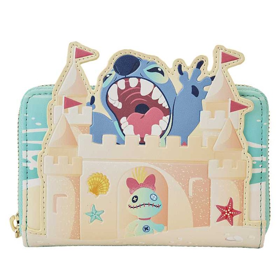 Styles Loungefly | Loungefly Stitch Sandcastle Beach Surprise Zip-Around Wallet