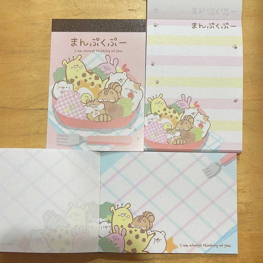 Stationery Kawaii Import Memos | Animal Bento Zoo