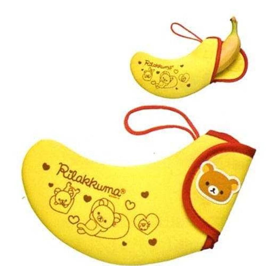 Homegoods Kawaii Import | San-X Rilakkuma Relax Bear Banana Pouch