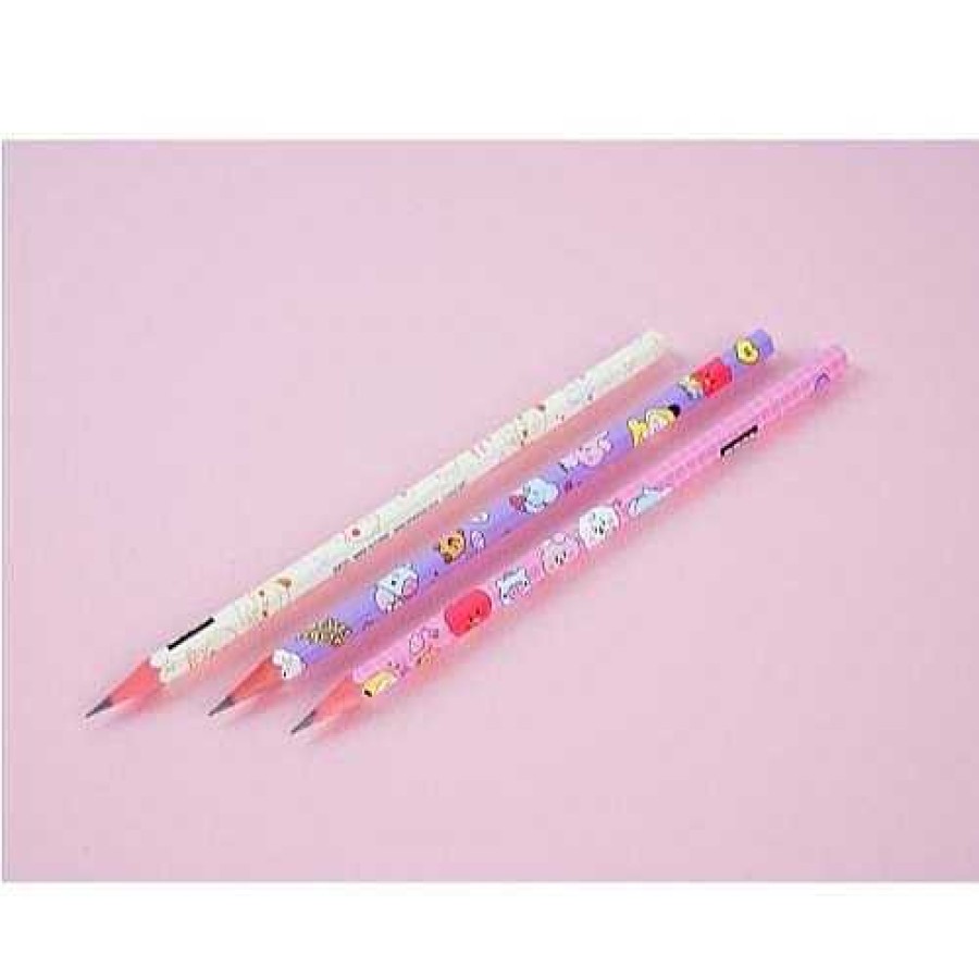 Stationery BeeCrazee Lead Pencils | Bt21 My Little Buddy 12 Piece Pencil Set