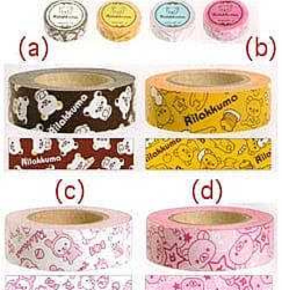 Stationery Kawaii Import Washi & Deco Tape | San-X Rilakkuma Washi Tapes