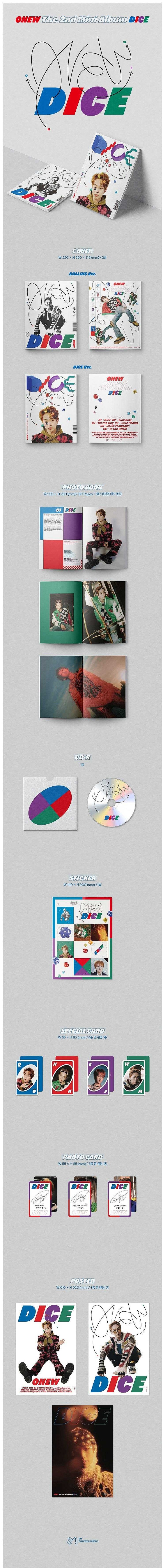 K-Pop Korea Pop Store | Onew - Dice (2Nd Mini Album) Photobook Ver.