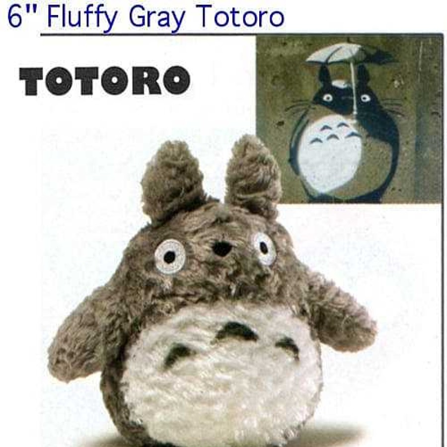 Plush Spin Master | My Neighbor Totoro 6" Fluffy Gray Totoro Plush