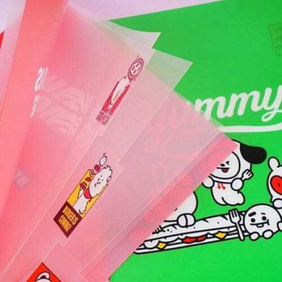 K-Pop BeeCrazee | Bt21 Yummy Burger Plastic Index File Folders