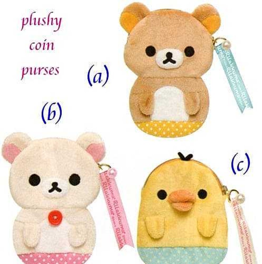 Styles Kawaii Import Coin Purses | San-X Rilakkuma 5" Coin Purse: Little Bear