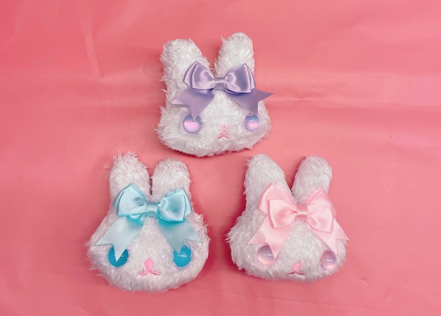 Styles Taobao Hair Accessories | Sweet Ribbon Bunny Hairclip