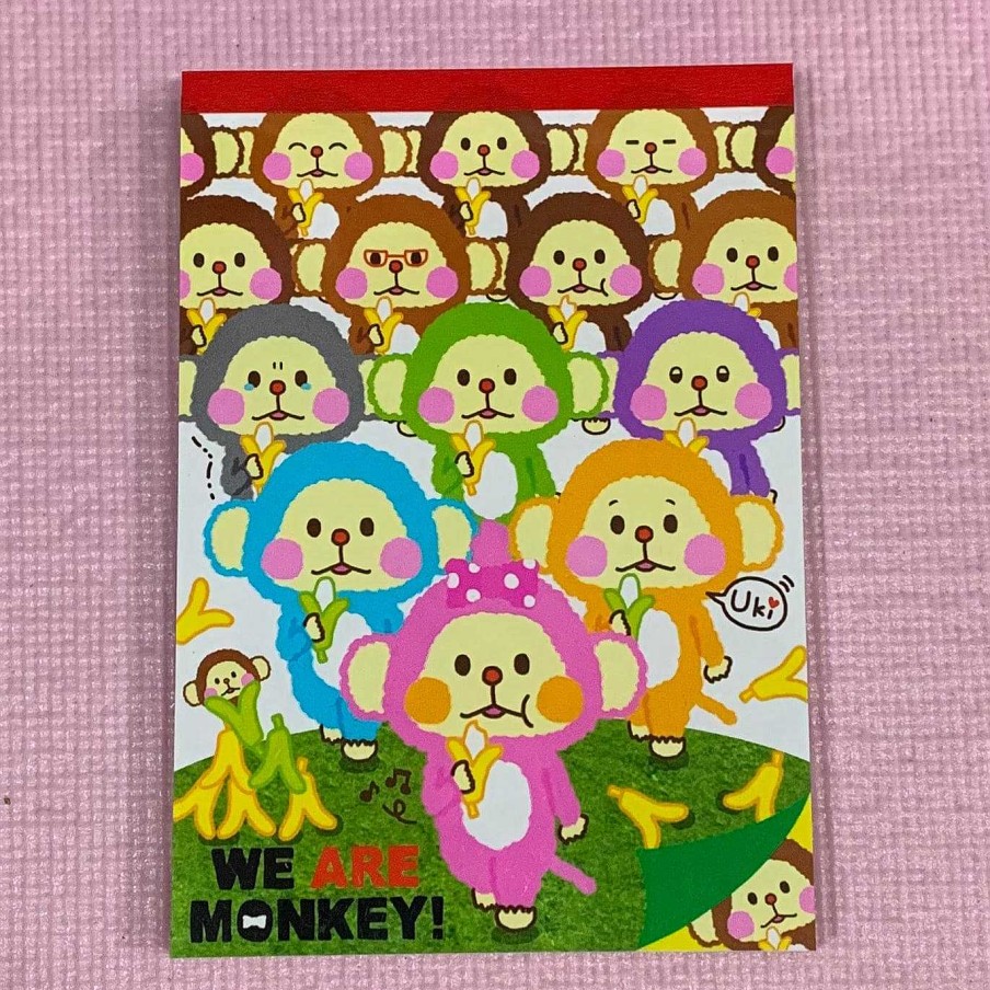 Stationery Kawaii Import Memos | We Are Monkey! Double Memo Pad