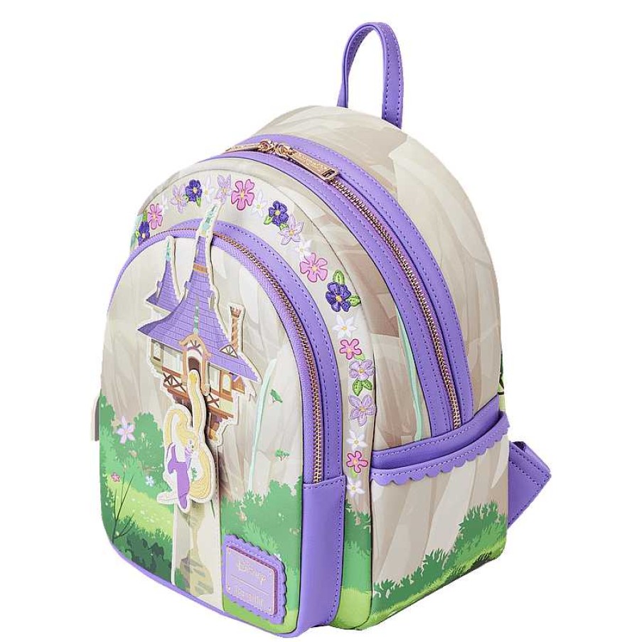 Styles Loungefly | Loungefly Tangled Rapunzel Swinging From The Tower Mini Backpack