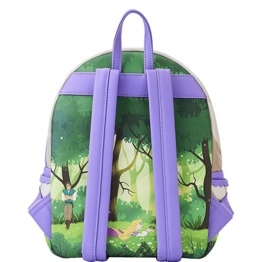 Styles Loungefly | Loungefly Tangled Rapunzel Swinging From The Tower Mini Backpack