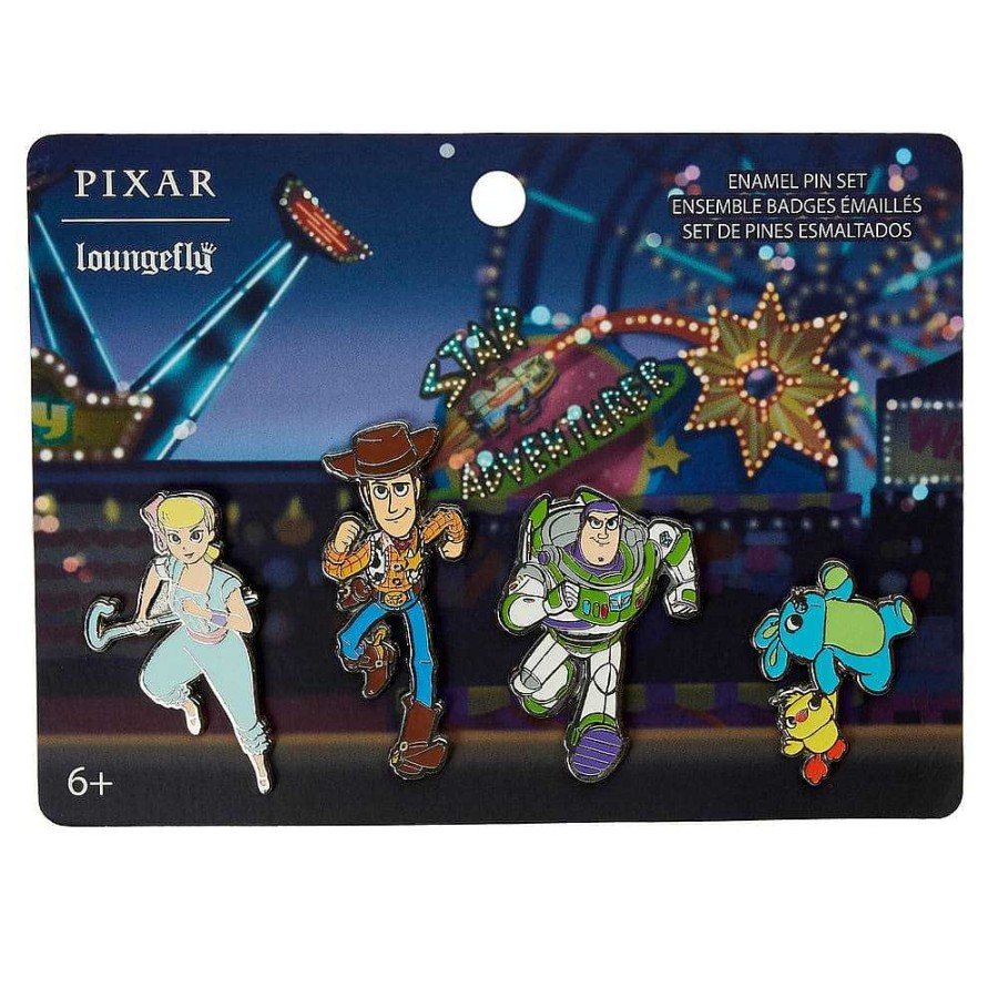 Styles Loungefly | Loungefly Pixar Toy Story Ferris Wheel Movie Moment 4Pc Pin Set