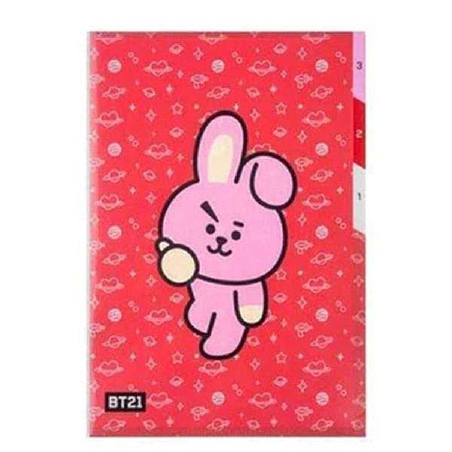 K-Pop BeeCrazee | Bt21 Plastic Index Folders: Tata, Rj, Cooky, Chimmy