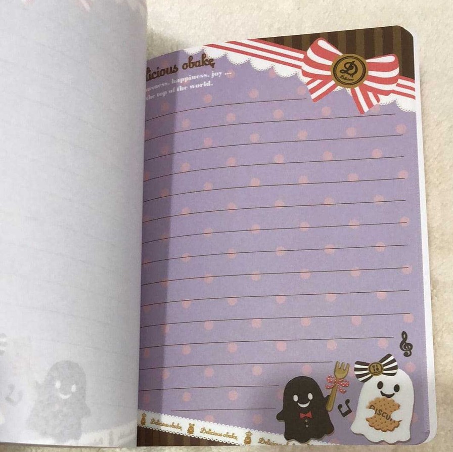 Stationery Kawaii Import Memos | Delicious Obake Ghosts Smile Book Memo