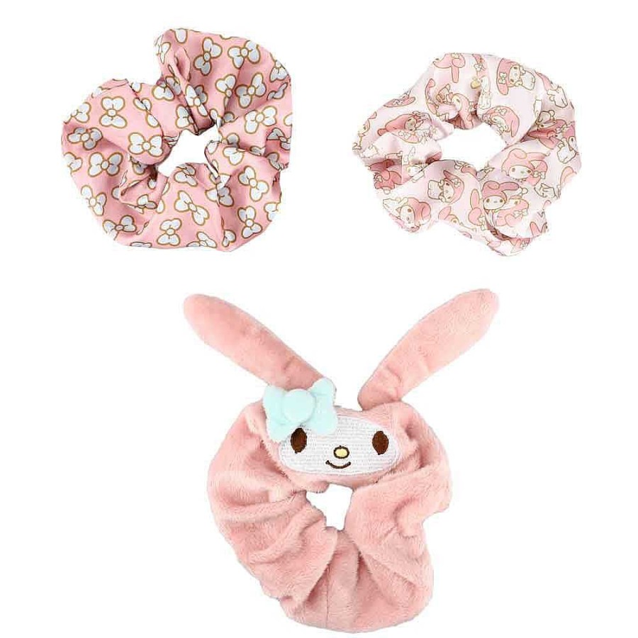 Styles BioWorld Hair Accessories | Sanrio Hair Scrunchies 3-Pack