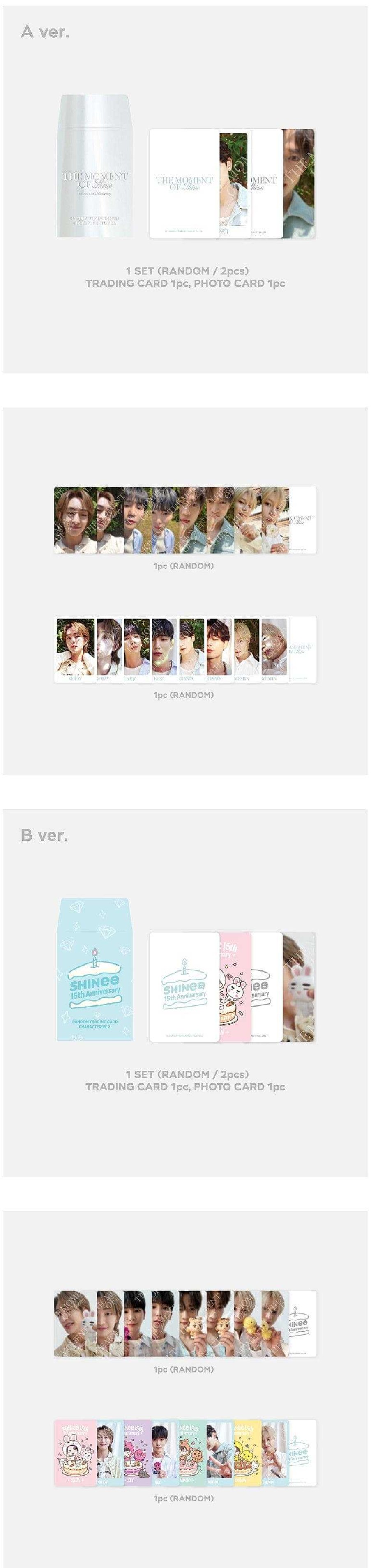 K-Pop Korea Pop Store | [Shinee] [The Moment Of Shine] R Ndom Tr Ding C Rd Set