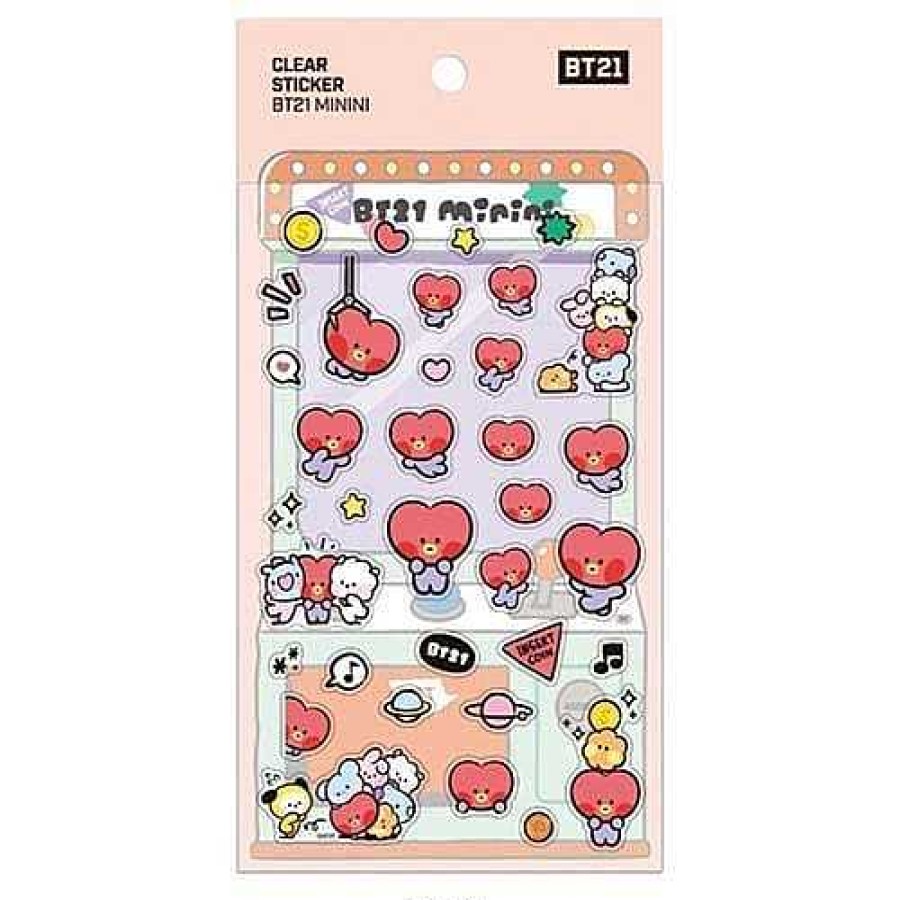 K-Pop BeeCrazee | Bt21 Minini Clear Stickers