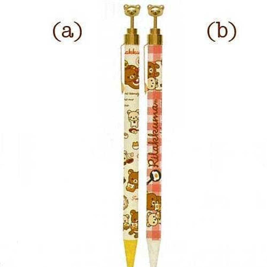 Stationery Kawaii Import Pens | San-X Rilakkuma Egg Kitchen Mechanical Pens With Mascots