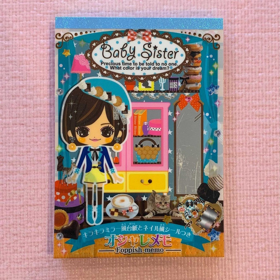 Stationery Kawaii Import Memos | Foppish Memo With Stickers: Baby Sister Bitaa