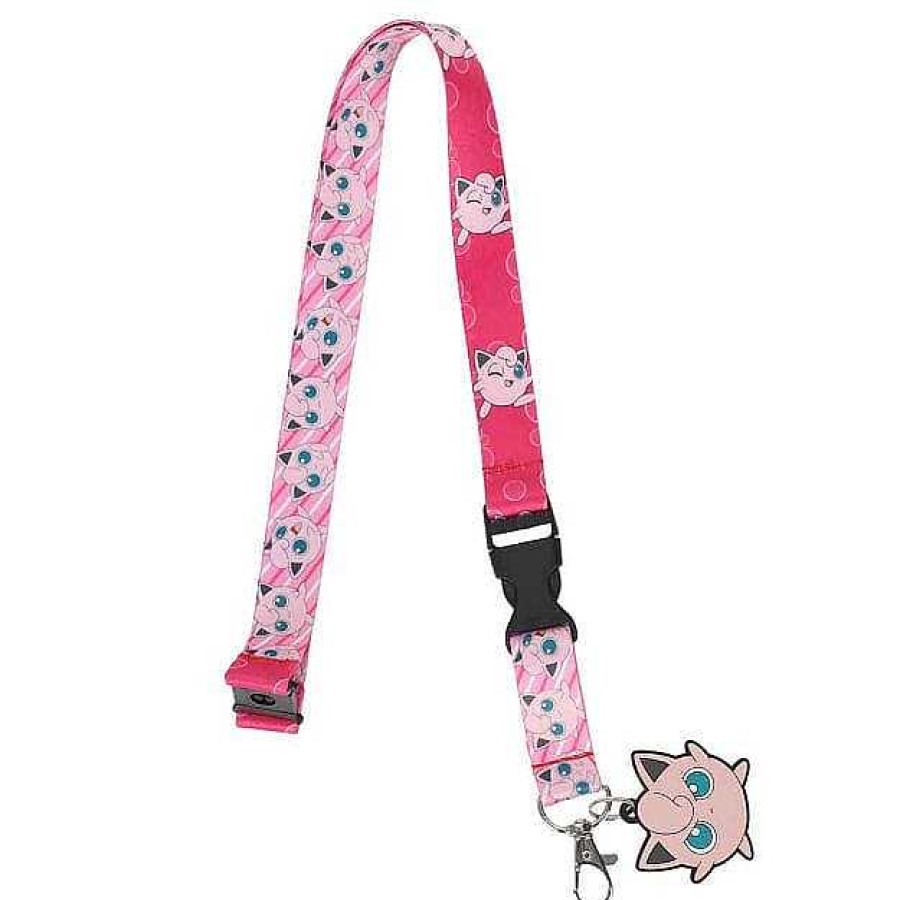 Styles BioWorld Keychains & Lanyards | Jigglypuff Pokemon Rubber Charm Lanyard