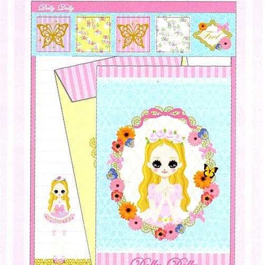 Stationery Kawaii Import Letter Sets | Q-Lia Dolly Dolly Letter Set: Flor