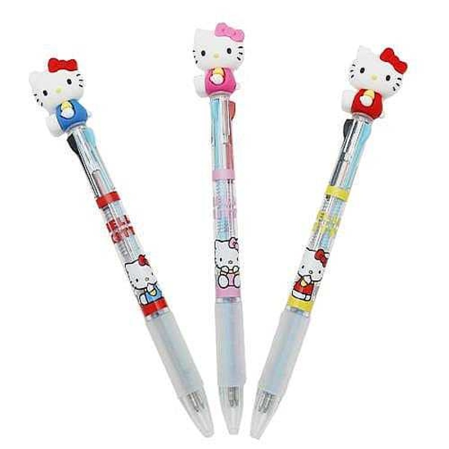 Stationery BeeCrazee Combo Writer | Hello Kitty Mascot 0.7Mm 3-Color Pen