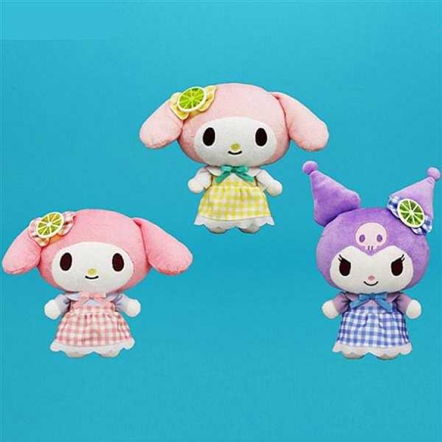 Plush BeeCrazee | Kuromi & My Melody 8" Lemon Gingham Plushies