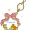 Styles Kawaii Import Keychains & Lanyards | San-X Rilakkuma Sweets Enamel Phone Strap: Relax Bear