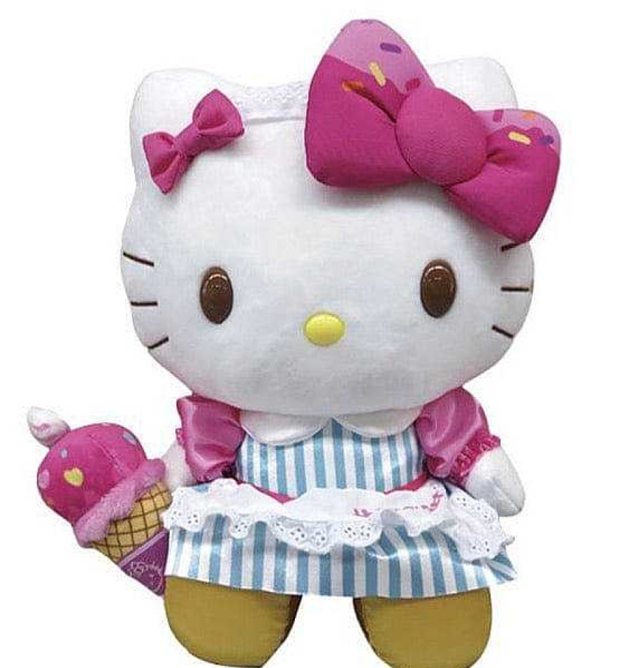 Plush Weactive | Hello Kitty 10" Ice Cream Maid Cafe Plush