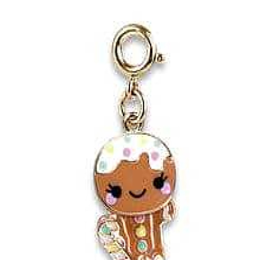 Styles Charm It Charm It! | Gold Swivel Gingerbread Man Charm