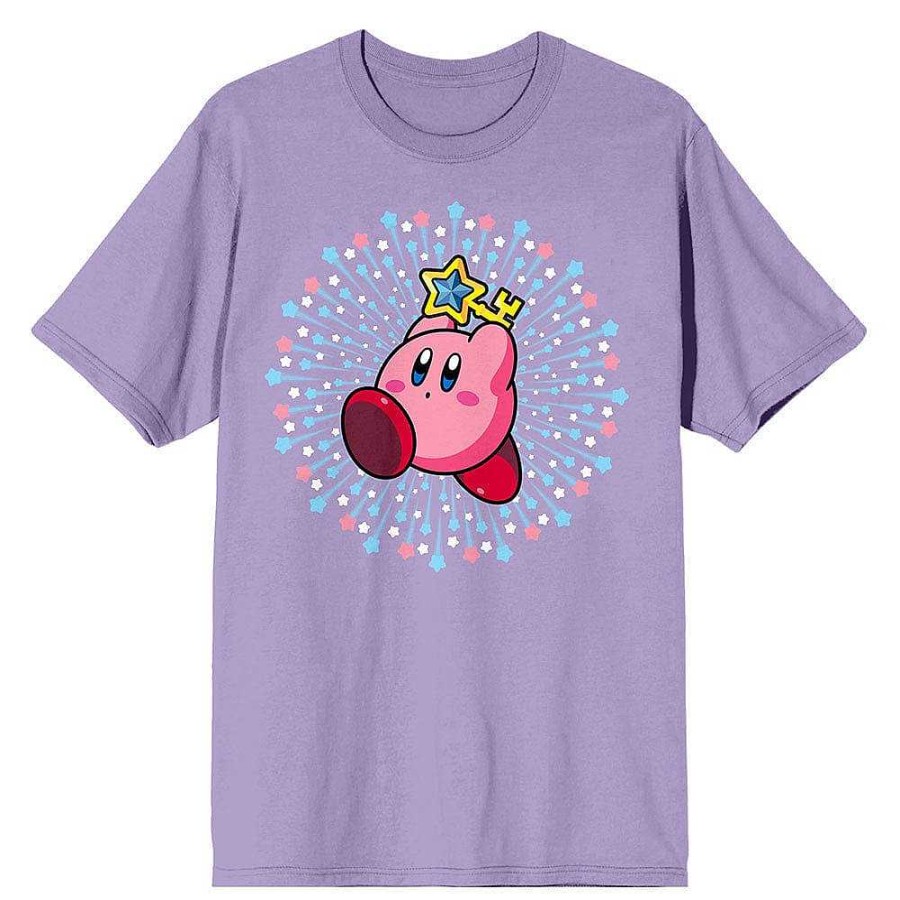 Styles BioWorld Anime & Game Apparel | Kirby Star Key Lavender Tee Unisex