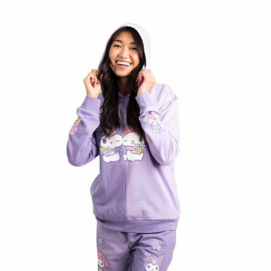 Styles BioWorld Sanrio Apparel | My Melody & Kuromi Color Block Hoodie & Jogger Pants Set