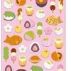 Stationery Kawaii Import Japanese Stickers | Kamio Mofu Mofu Seal: Japanese Sweets Fuzzy Stickers