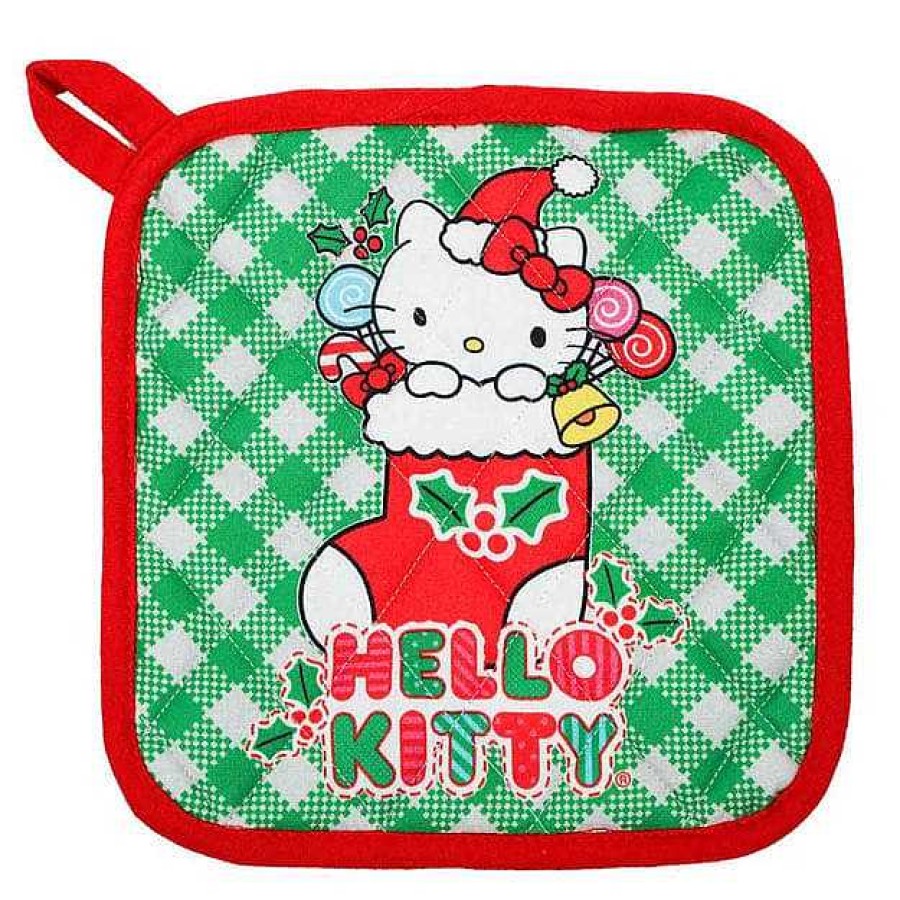 Homegoods BioWorld | Hello Kitty In The Stocking Holiday Hot Pad