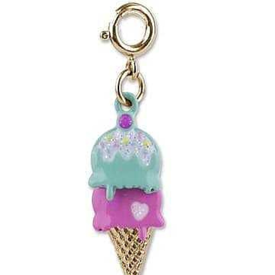 Styles Charm It Charm It! | Gold Swivel Ice Cream Cone Charm