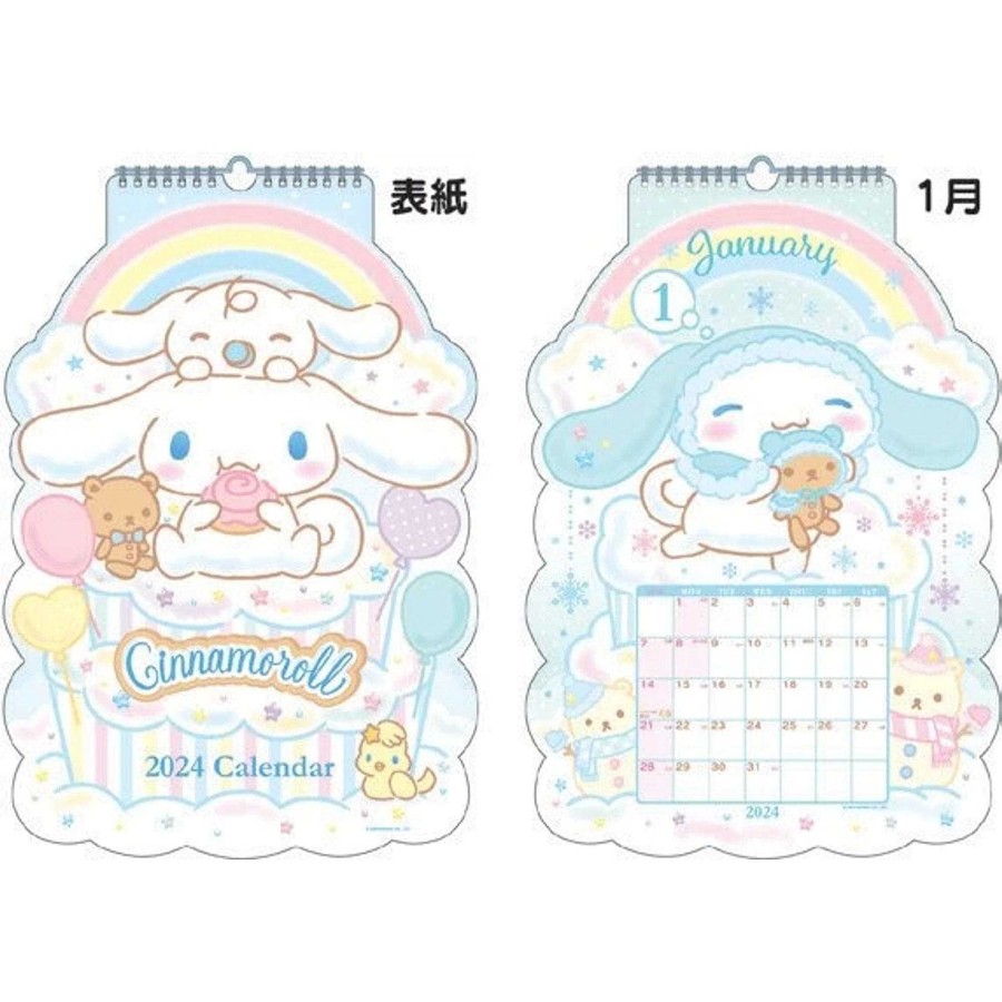 Homegoods Enesco Cinnamoroll 2024 DieCut Wall Calendar Alextons