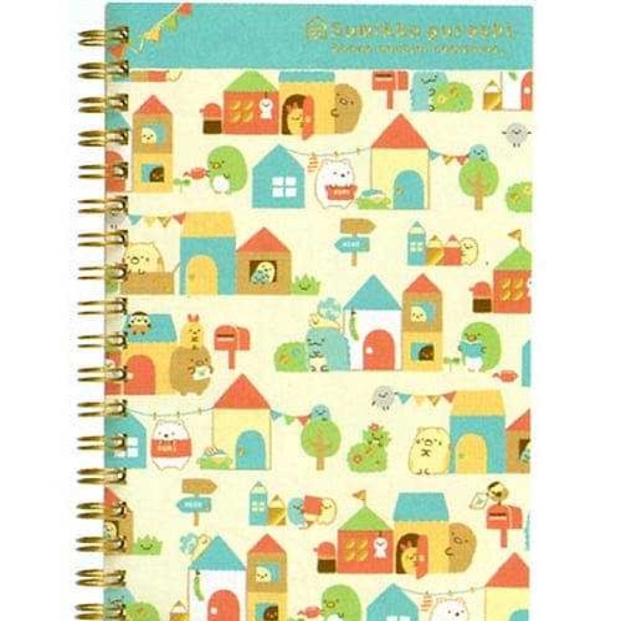 Stationery Kawaii Import Spiral Notebooks | San-X Sumikko Gurashi "Things In The Corner" Our Dream Home B6 Spiral Lined Notebook: 2