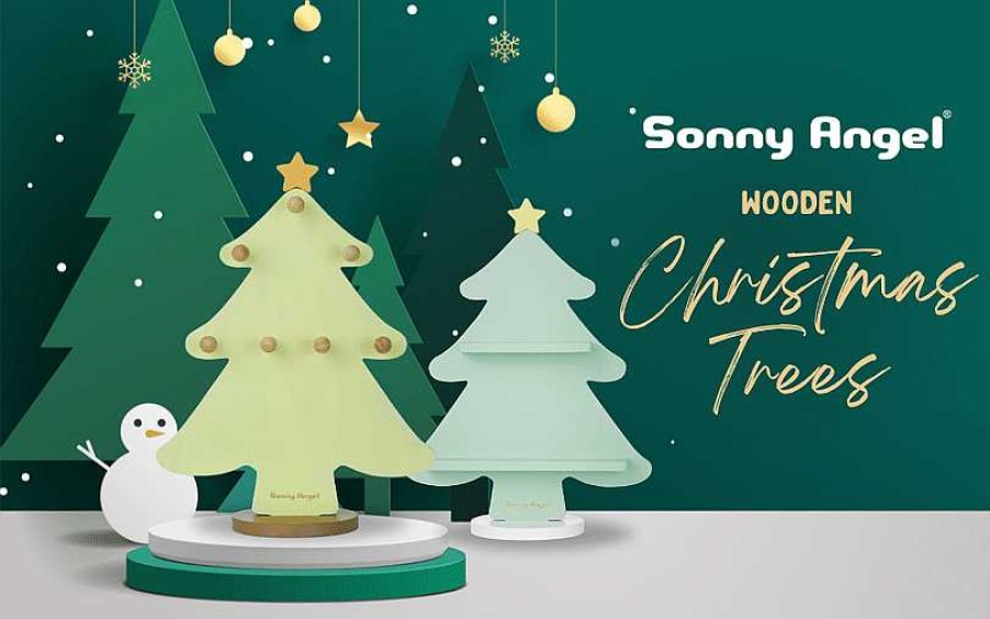 Surprise Box Dreams USA | Sonny Angel Wooden Christmas Tree Displays